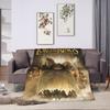 L-Lords Of The R-Rings  Blanket  Picnic Flannel Throw Blanket For Outdoor Super Warm  Quality Bedspread Gift