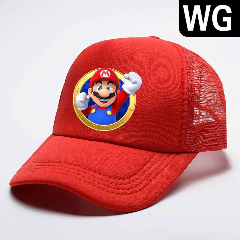 Children's Cartoon Mesh Baseball Cap - Sun Protection, Adjustable, One Size, Four Seasons