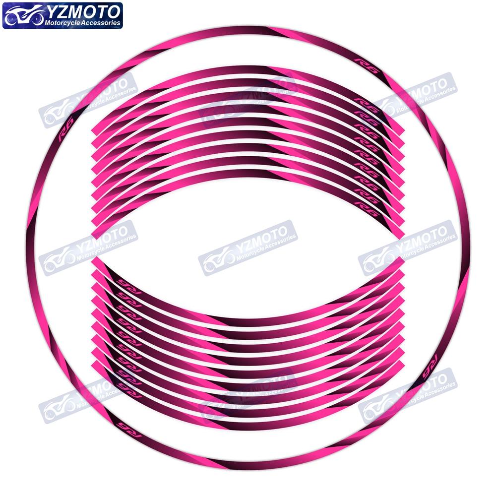 For YZF R6 Motocycle Accessories Wheel Stickers 17-inch Front And Rear Reflective Waterproof Decal Wheel Rim Decoration Stickers
