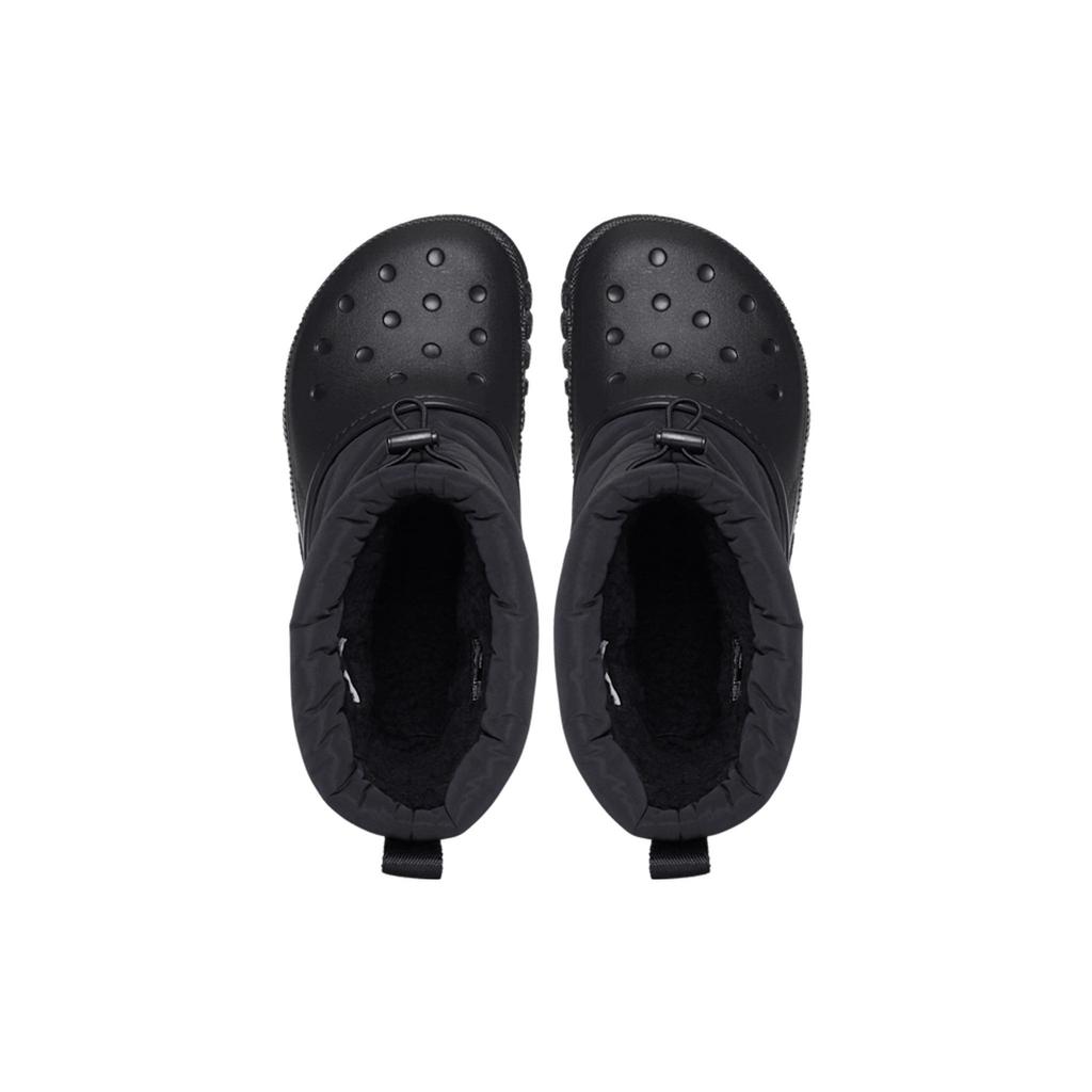 Crocs Duet Max Stivali in Pelle Morbida Confortevoli Stivaletti Unisex Stivali Neri 208773