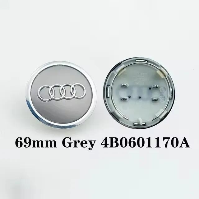 4 stk. For Audi A1 A3 A4 A5 A6 A7 4 stk. 60/61/68/69 mm Bilfelg Senterkapsel Felgkapsel C7 C6 C5 B5 B6 B7 B8 B9 D3 Q3 Q5 Q7 TT