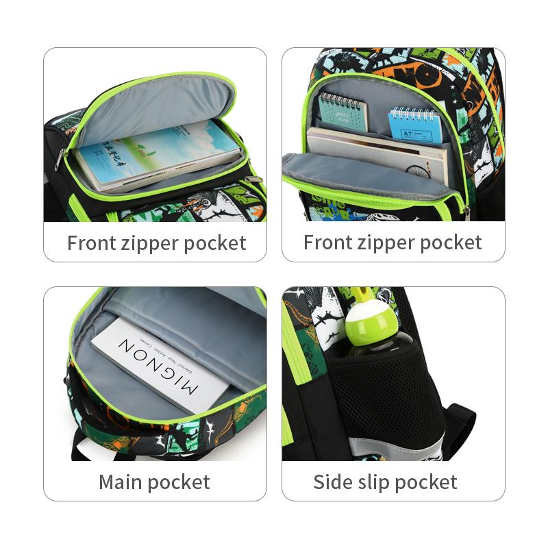 School Bags Child School Backpacks For Teenager Girls Boys Cartoon Dinosaur Anime Backpack