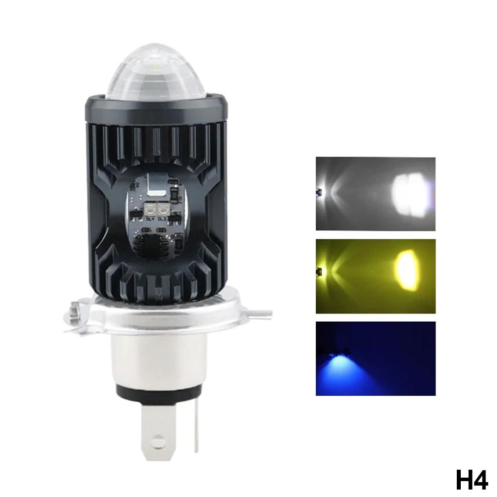 

H4 BA20D PX15D Motorcycle LED Headlight 3030 Chips Super Bright Strobe Flash Beam Headlamp Scooter Motorbike Headlight Bulbs