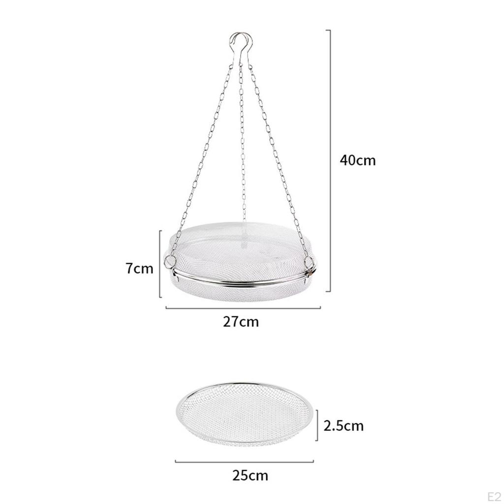 Hanging Drying Rack Net Portable Washing with Hook Stainless Steel for