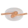 Bamboo Salad Bowl with Cutlery and Base, , DUKA