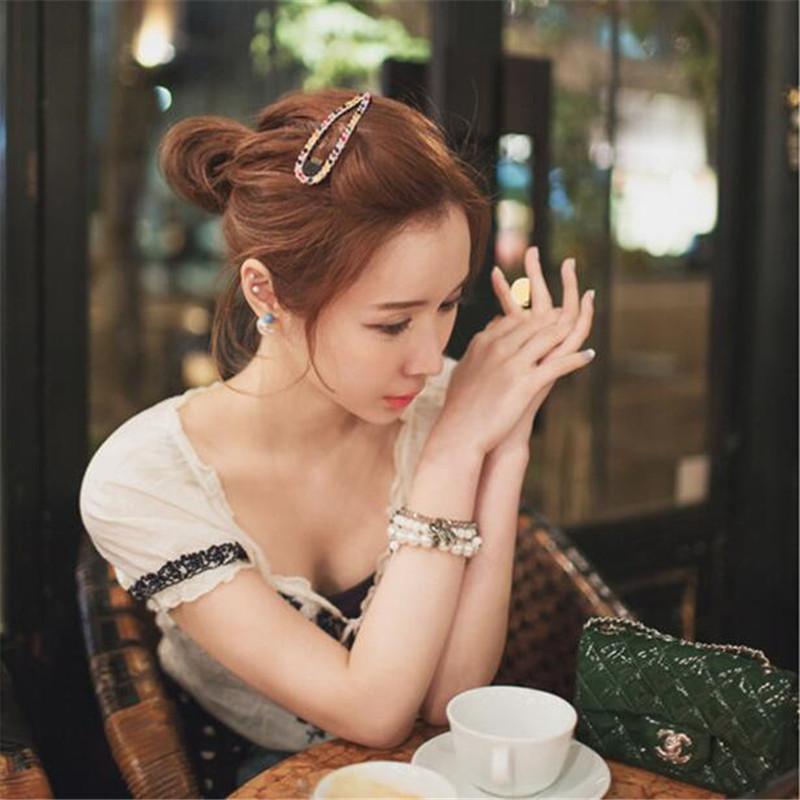 New Shiny Rhinestone BB Clip Fashion Hairpins Women Girls Hair Clips Pin Barrettes Accessories Hairgrip Hairclip Headdress