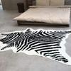 Faux Cashmere Bedside Rug: Animal Design, Stain-Resistant, Easy-to-Clean Bedroom Carpet