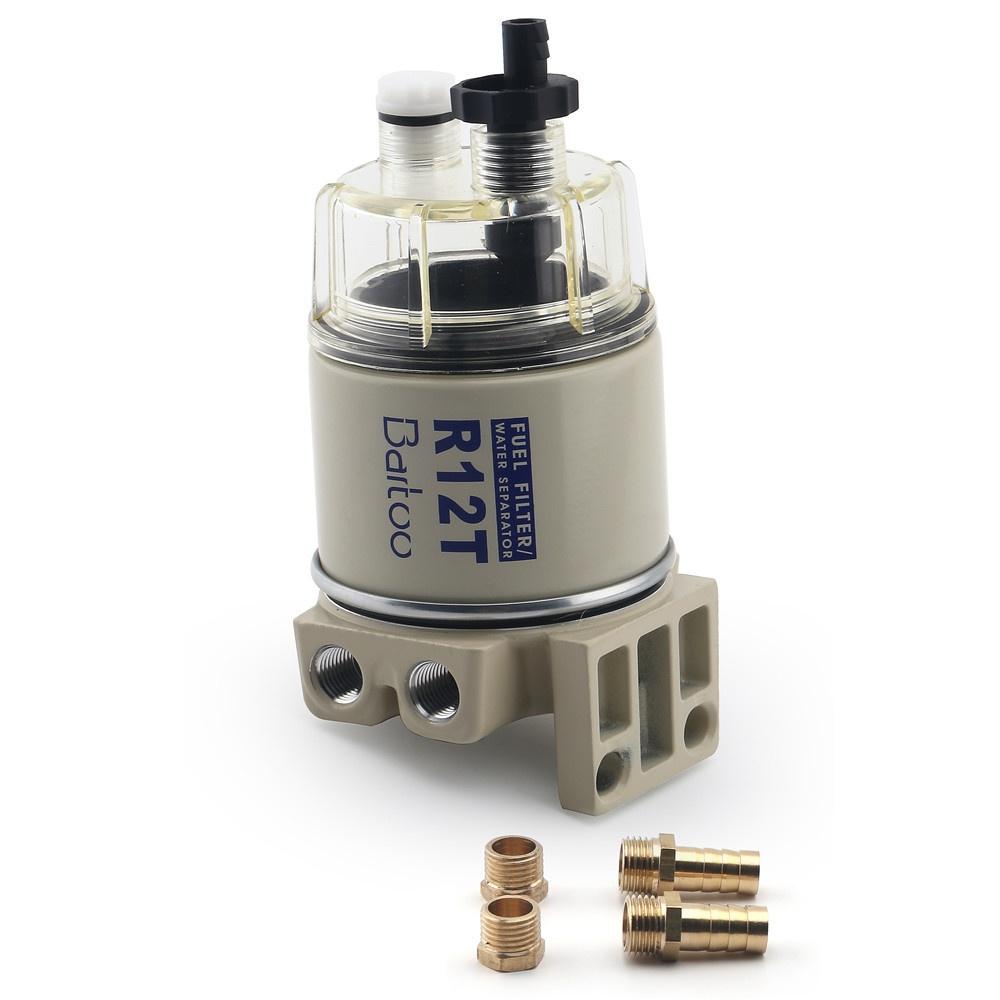 R12T Fuel / Water Separator Filter Diesel Engine for Racor 140R 120AT S3240 NPT ZG1 / 4-19 Complete Parts Complete Combo