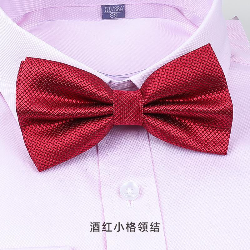 Bow Tie Wedding Male, Korean Groom Wedding Best Man Men British Bow Tie Burgundy Bow Red Bow Tie