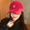 Baseball Red Beautiful Hat For Women Perfect For Spring And Summer Wear Casual