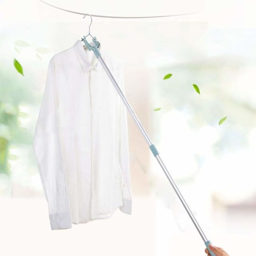 Adjustable Closet Extender Pole, Extendable Coat Hanger/Suit Hanger for Laundry, Over Shelf/Ceiling/Indoor/Outdoor Use, 61cm-102cm, BSTCAR