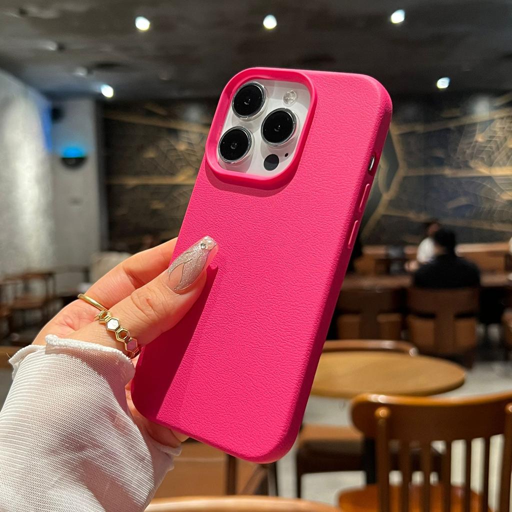 Luxury Silicone Litchi Lines Leather Phone Case For iPhone 17 16 15 14 13 12 11 Pro Max X XS XR Plus Soft Shockproof Full Cover
