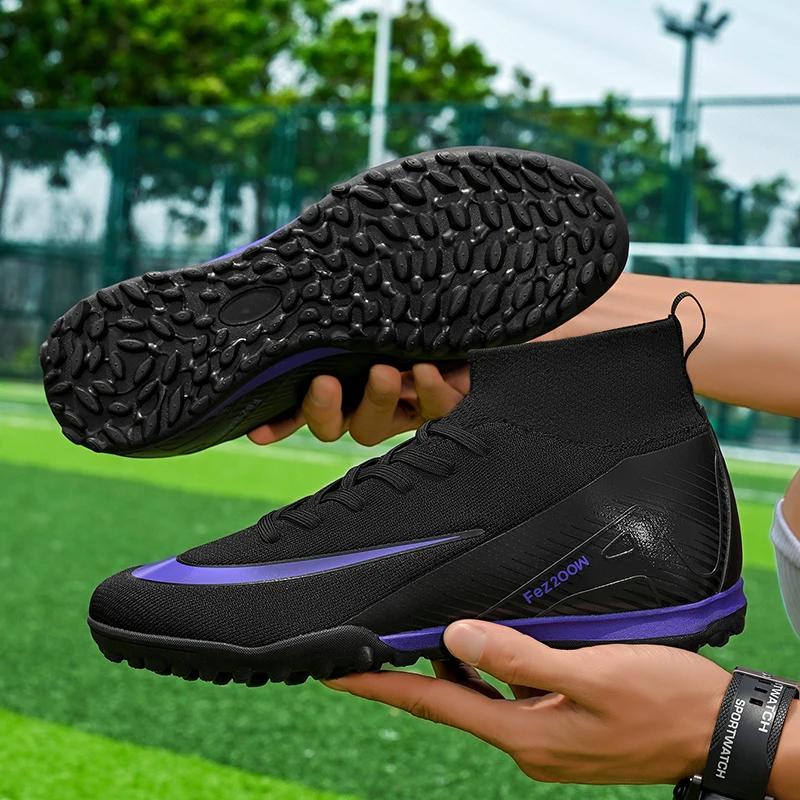 Nuovi Scarponi da Calcio da Uomo Partita Outdoor Tacchetti Lunghi Scarpe da Calcio Tacchetti Comodi Allenamento Sportivo Adulto Traspirante Ragazzi Antiscivolo
