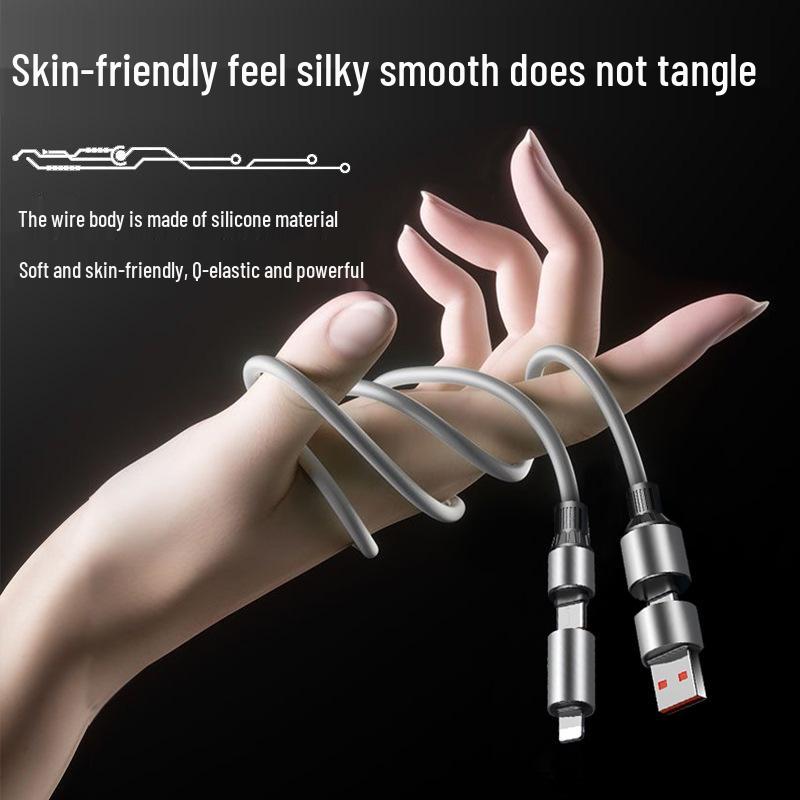 240W High-End 1.5m 4-in-1 Cable Compatible with Huawei, Xiaomi, Vivo, Oppo, Apple