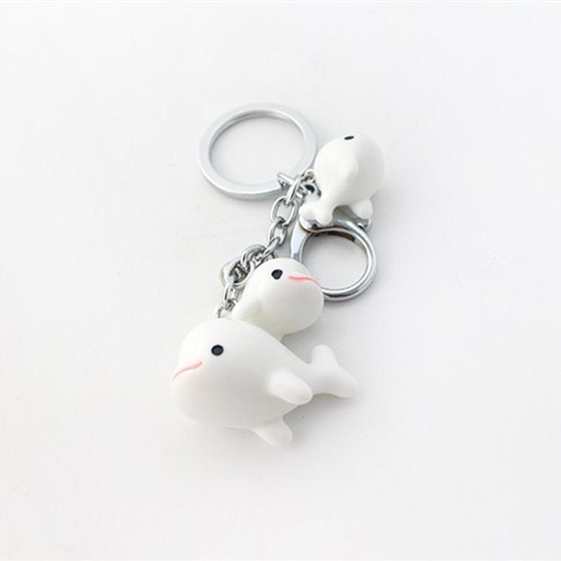 Морской Туристический Сувенир Милый Брелок Дельфин Креативный Брелок-Подвеска для Влюбленных белый
