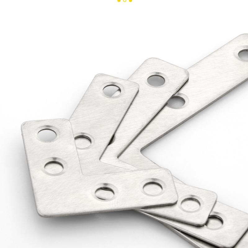 10/5/2Pcs Thickened Stainless Steel Corner Code Wooden Board Splicing Layer Plate Connector L-Shaped 90 Degree Right Angle Brack