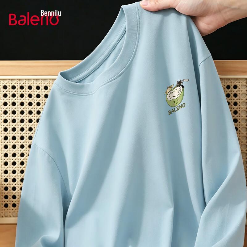 Baleno Men s Pure Cotton Long Sleeve Graphic T-Shirt M