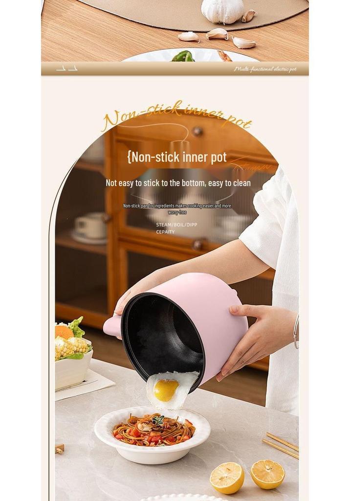 Compact Multi-Functional Electric Pot for Students, Office Workers & Singles - Ideal for Dorms & Instant Noodles