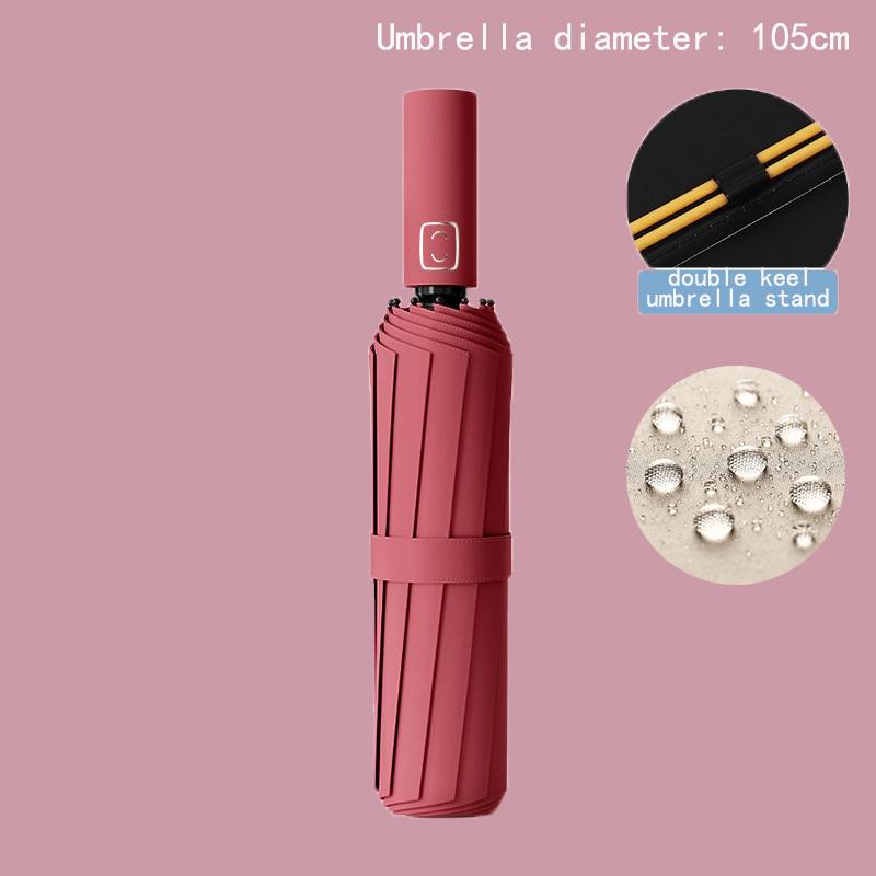 24 Bone block the wind Automatic Folding Umbrella Big Wind Resistant Reinforced Double Umbrella Outdoor In Rainstorm Sunny Day