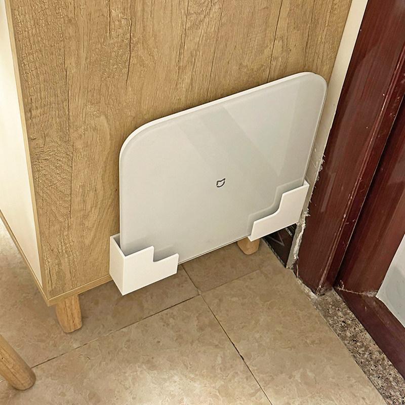 [Upper wall artifact] Scale bracket Wall-mounted non-punching storage hanger is suitable for Xiaomi Huawei body fat scale