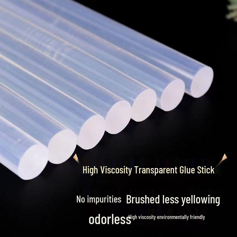 High-Viscosity Hot Melt Glue Sticks for Glue Gun, 7mm & 11mm, High Transparency, Ideal for Children's Crafts & Household Use