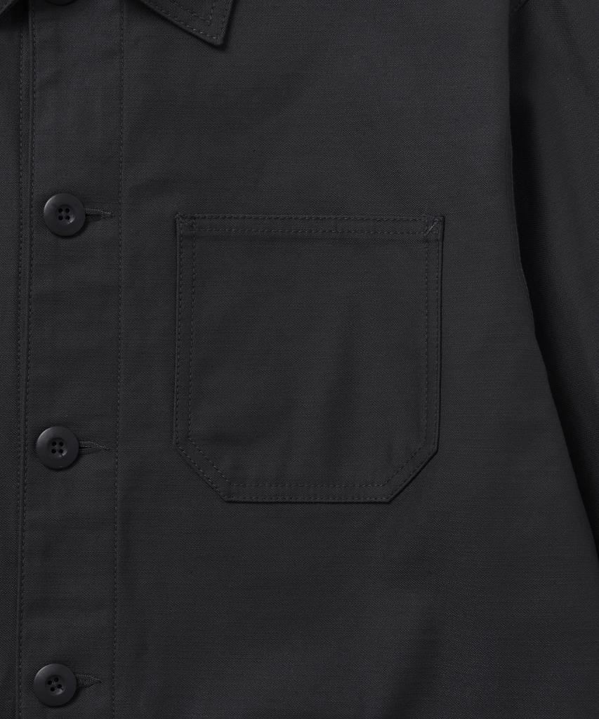 Musinsa Standard Back Satin Chore Jacket [Dark Grey]