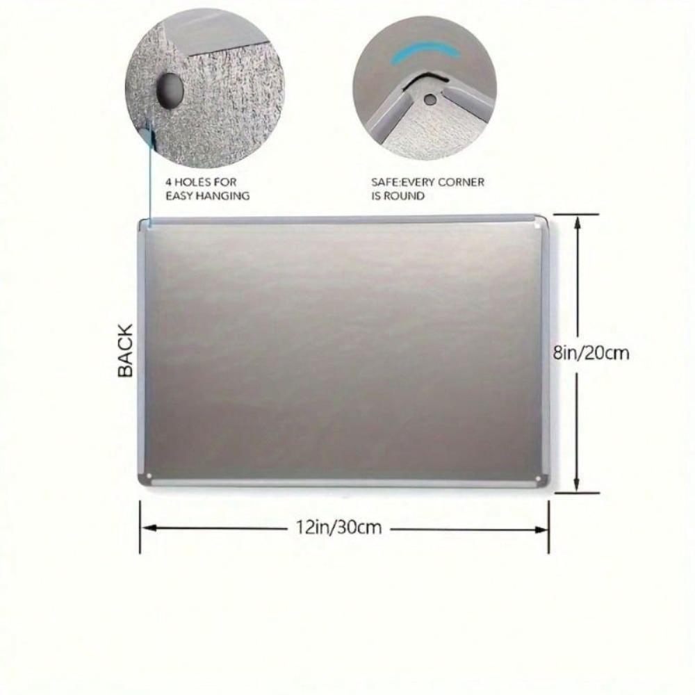 Outdoor Metal Security Sign Camera Surveillance Warning Plate 20x30cm
