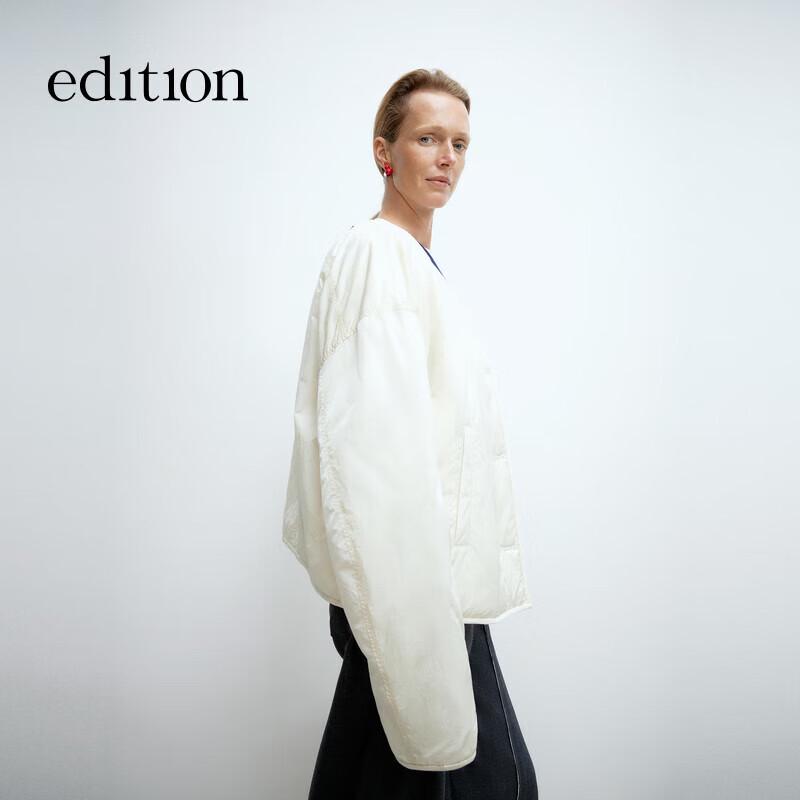Edition Women's Short V-Neck Goose Down Cocoon Jacket
