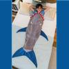 Children Shark Sleeping Bag Ultra-soft Fluffy Flannel Fishtail Blankets Kids Boys Girls Wearable Sleepsack Cozy Fluffy Sleep Bag