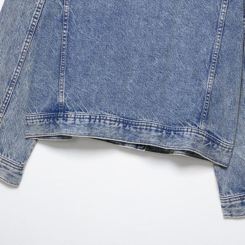 Kaslead New Women Clothes Western Style Fashion Simple Double Placket Denim Jacket 9632243 428