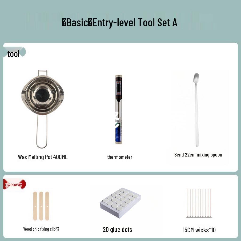 Aroma Candle DIY Kit: Wax Melting Pot & Tools for Homemade Candles