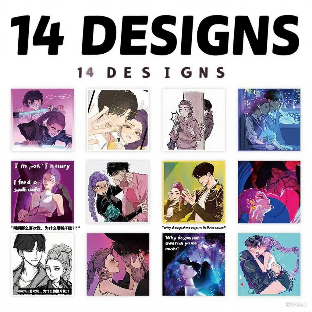 Spellbound Stickers: K-Pop Witch Hunt Squad Designs – Durable, Vibrant & Perfect To Cast Style On Your Favorite Things Kawayi!