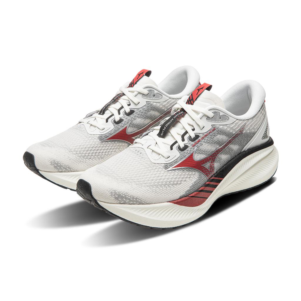 Mizuno Tênis de Corrida Astro Plus II Confortáveis de Cano Baixo Unissex Champagne-Branco D1GH251110