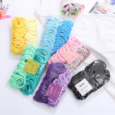 Accesorios para el Cabello con Goma Elástica para Mujer, Coletero con Diadema, Color Sólido, Multicolor, Alta Elasticidad, Diadema de Moda
