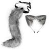Furry Animal Ear Headband Tail Set Cosplay Costume Accessory Anime Convention Party Adult