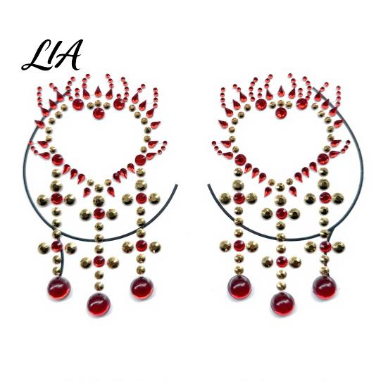 Long Lasting Body Gems Resin Rhinestone Face Tattoos, Self-Adhesive Faux Diamond Stickers Crystals for Makeup Music Festival Party Makeup, Shiny Chest