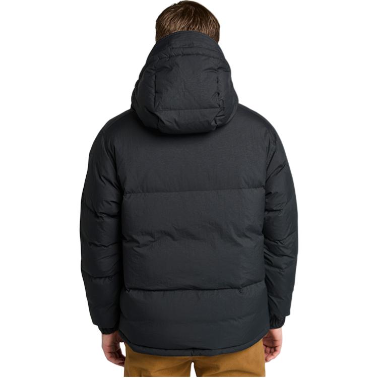 Timberland Urban Outdoor Solid Color Warm Windproof Water-Resistant Down Jacket Men Jacket Black A44PH-001