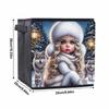 A Naive Girl 5D Diamond Painting Storage Basket Full Round Drill Mosaic Diamond Embroidery Cross Stitch Kits Home Decor Home Decor