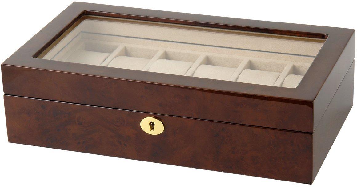

[SUNBRAND] SUNBRAND Watch Storage Box, Holds 12 Watches, GC02-LG3-12