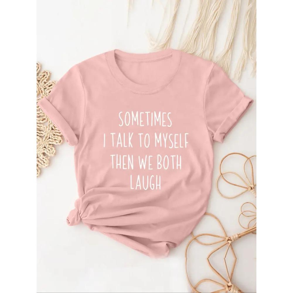 Cute Print Graphic T-Shirt Casual Loose Short Sleeve Summer T-Shirts Tops Women's Clothing
