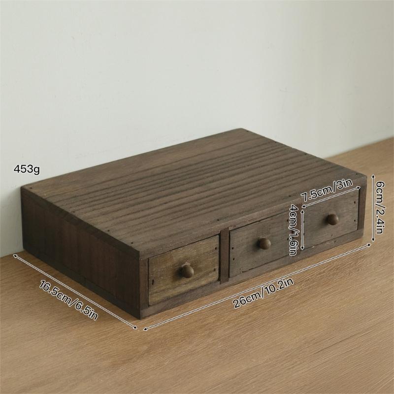 Holz Schreibtisch-Organizer Mit Mehreren Fächern Für Büros Heimdekoration Aufbewahrungsbox Für Schreibwaren Kosmetik