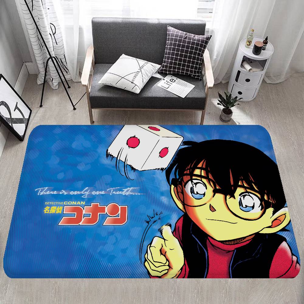 Mystery Detective C-Conan Room Mats Washable Non-Slip Living Room Sofa Chairs Area Mat Kitchen Alfombra