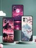 Pink Sunset Mountain Phone Case Cover for Xiaomi Mi 17 15 14 13 12 11 Ultra 15T 14T 13T 12T 11T Pro Lite 5G Soft TPU Shell Capas