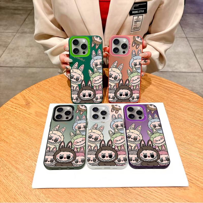 Labubus fargerike, bedårende klan»-deksel til iPhone 7 X 11 12 13 14 15 16-serien, til Samsung Galaxy-serien A12 A23 A54 S21 S22 S23 S24 S25...