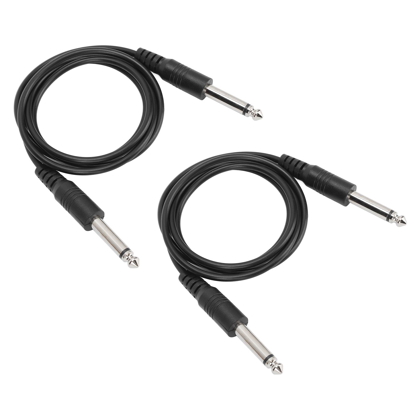 

6.35mm Guitar Instrument Cable 14in Straight to Straight Guitar Cord for Electric Guitar Bass