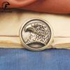 Brass Eagle Head Decorative Buckle Retro Fashion Wallet Rivet Button DIY Leather Bag Backpack Belt Screw Buckle Accessories Gift