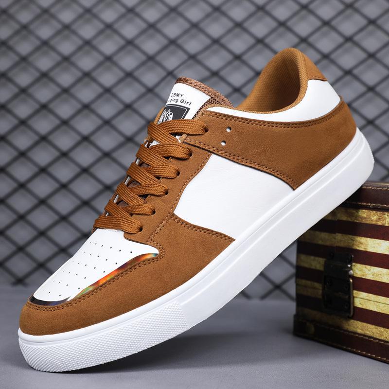 

2024 Summer Men s Korean Style Panda Colorblock Low-top Casual Sports Shoes 45 пшеничний