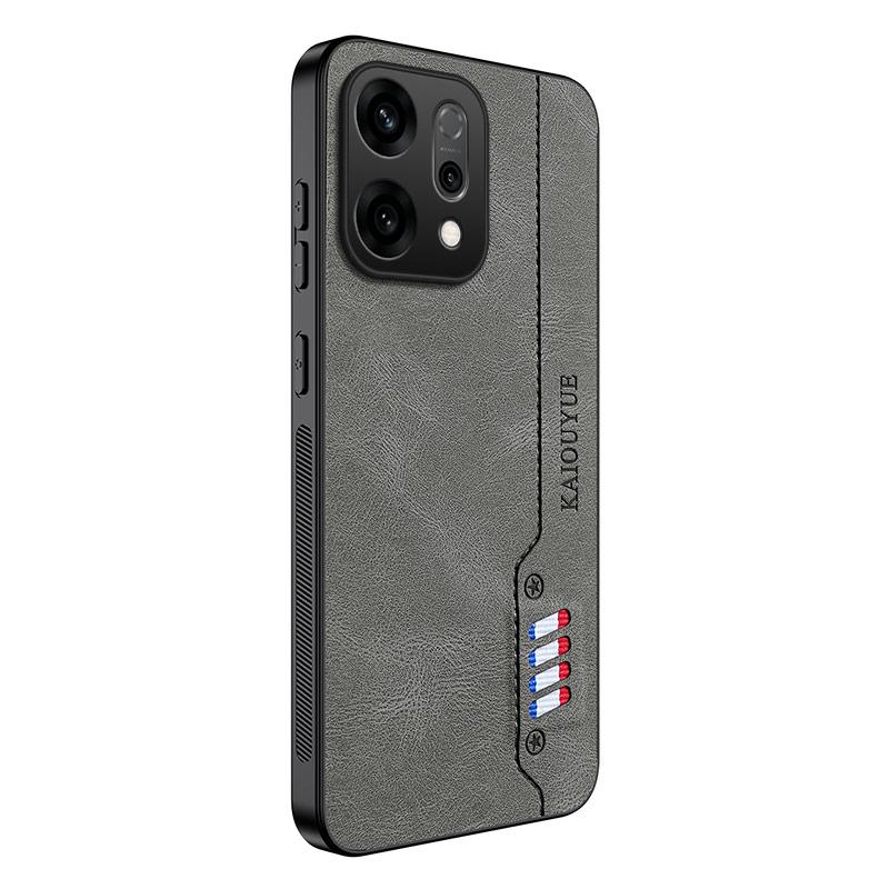 For Oppo Reno14 5G Skin Feel Matte Leather Phone Case Soft Back Cover Funda For Oppo Reno14 Protector