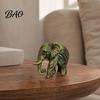Cute Elephant Statue 3D Printed Figurine, One-Piece Molding, Simulated Printing Figurine Model, Desktop Ornament for Home, Bookshelf Decoration Unique