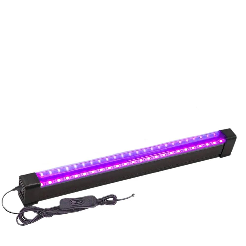 395-405nm Black Light LED UV Lamp Gel T8 Tube 5V USB Plug Ultraviolet Light for Nail Art Stage Party Fluorescent Effect